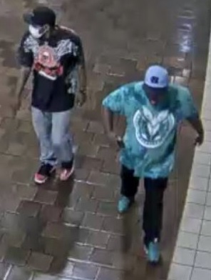 Two subjects walking