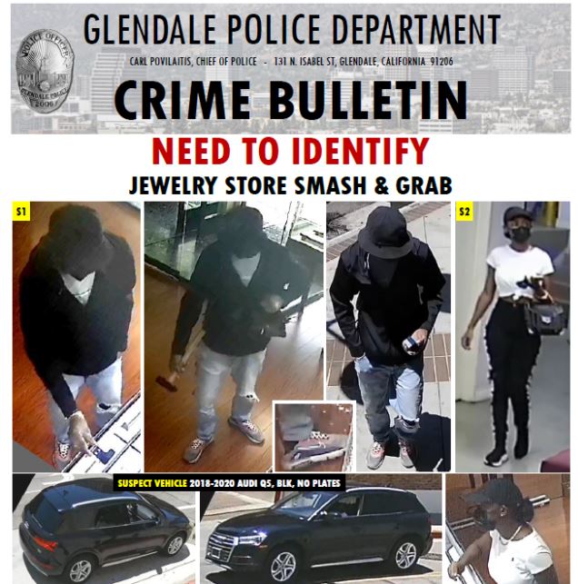 Glendale Robbery BOLO