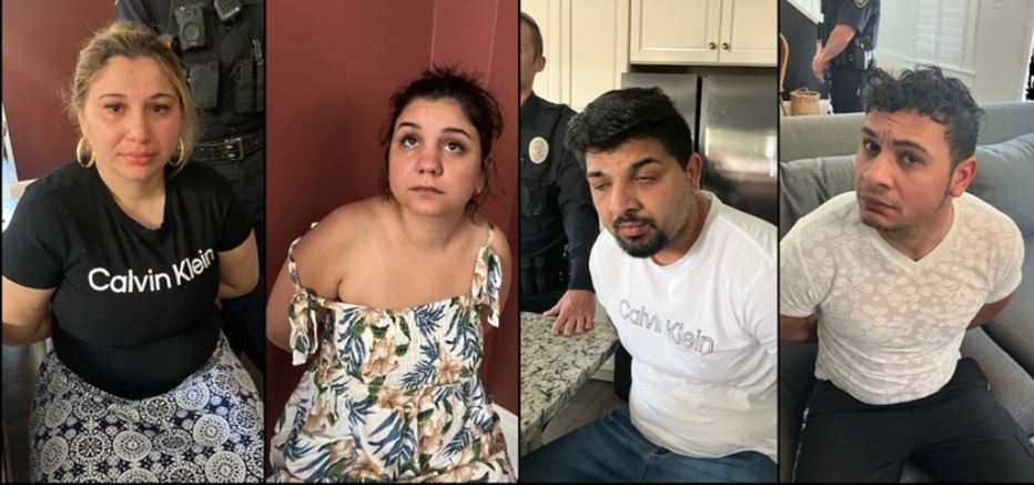 Arrested Romanian Thieves