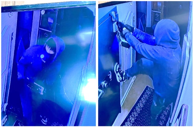 Masked burglary subject.