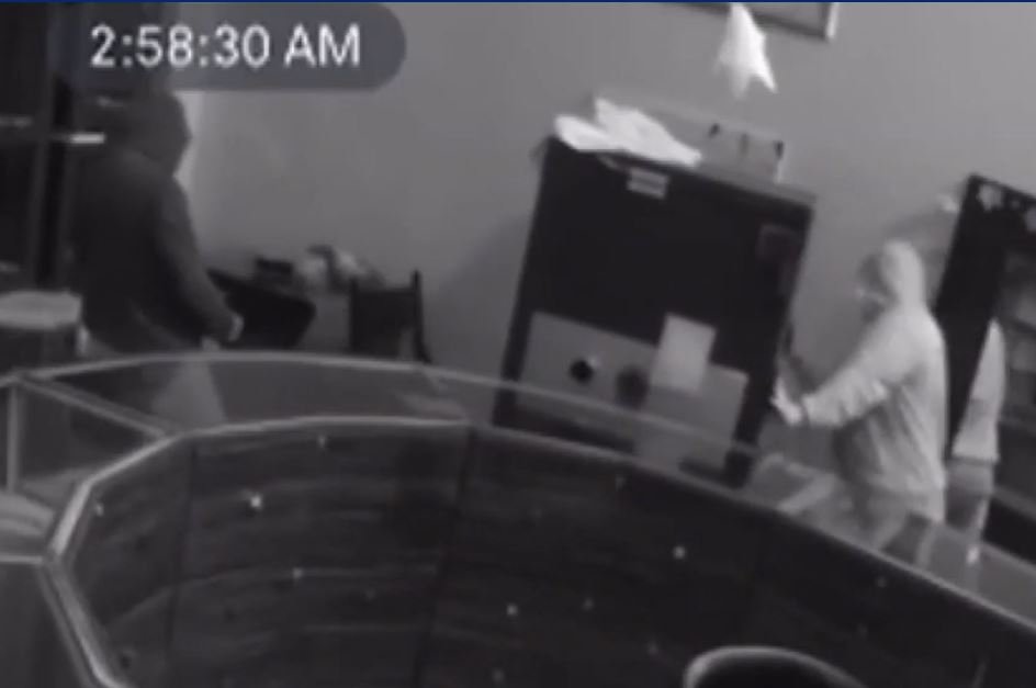 Subjects wheeling out safe