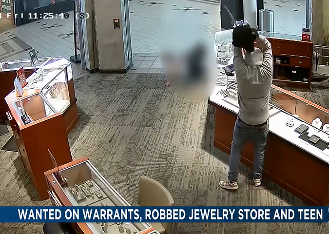 Man arrested who was wanted on multiple warrants also robbed jewelry store and teen